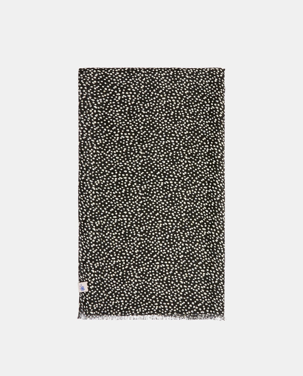 Foulard à imprimé pois