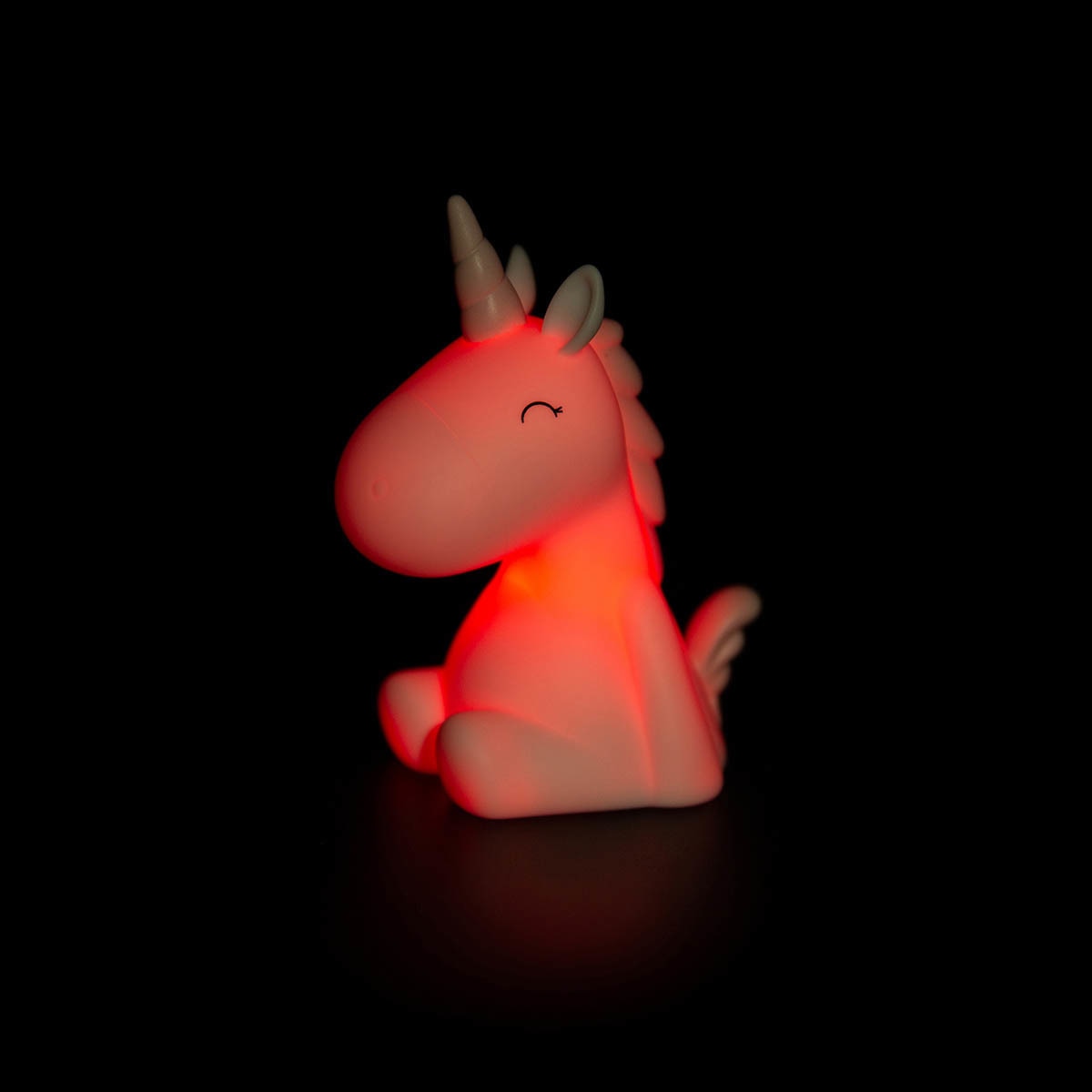 Luz de Presença Mini Unicórnio - Branco/Crista Azul 6