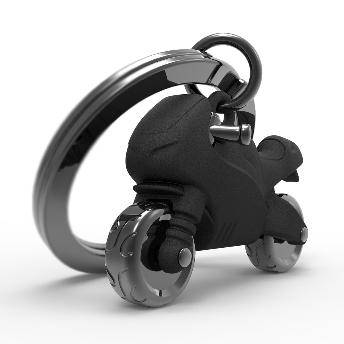 Imagem 0 de Porta-chaves Mota de Corridas - Preto