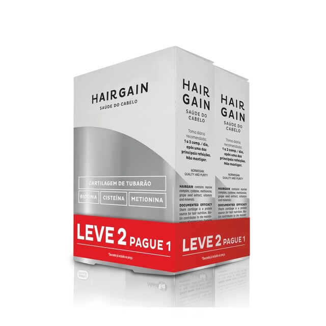 Imagem 0 de Suplemento Alimentar Hairgain Capilar 1=2 - 2x60 comp.