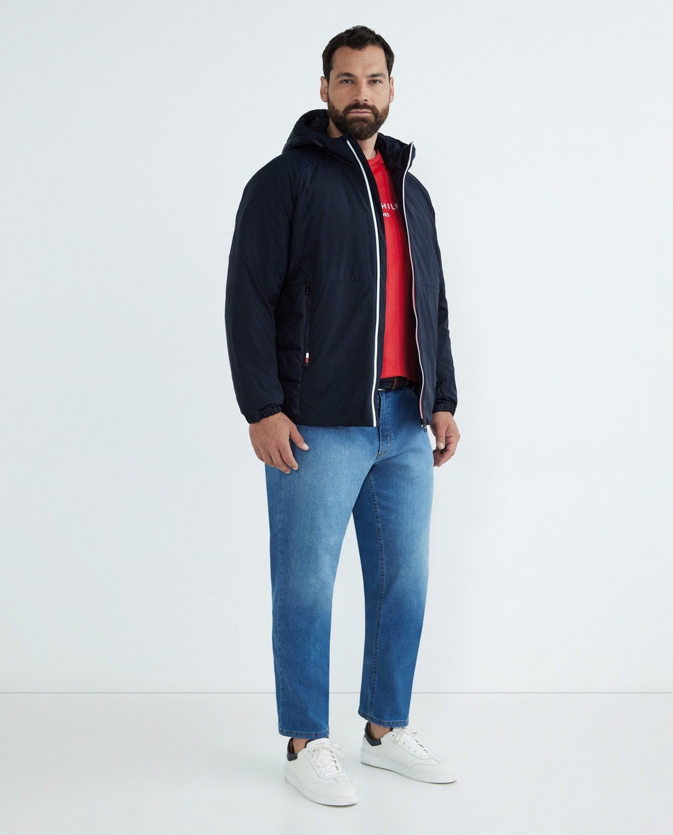 Blouson avec fermeturede la marque et capuche