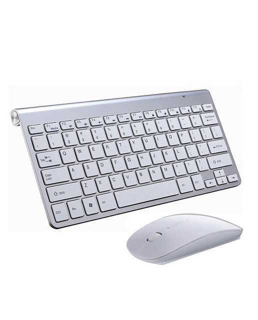 Imagen 0 de Teclado y ratón inalámbrico en color metalizado 908