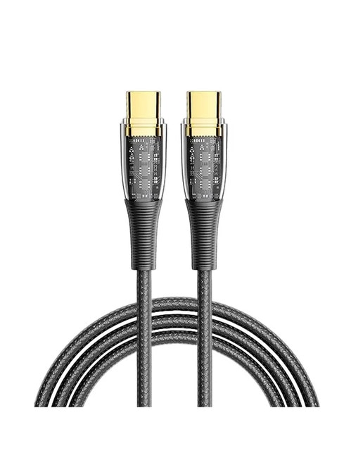 Imagen 0 de Cable USB-C a USB-C PD100W. Longitud: 2 metros, OD 4,0mm. Con luz led