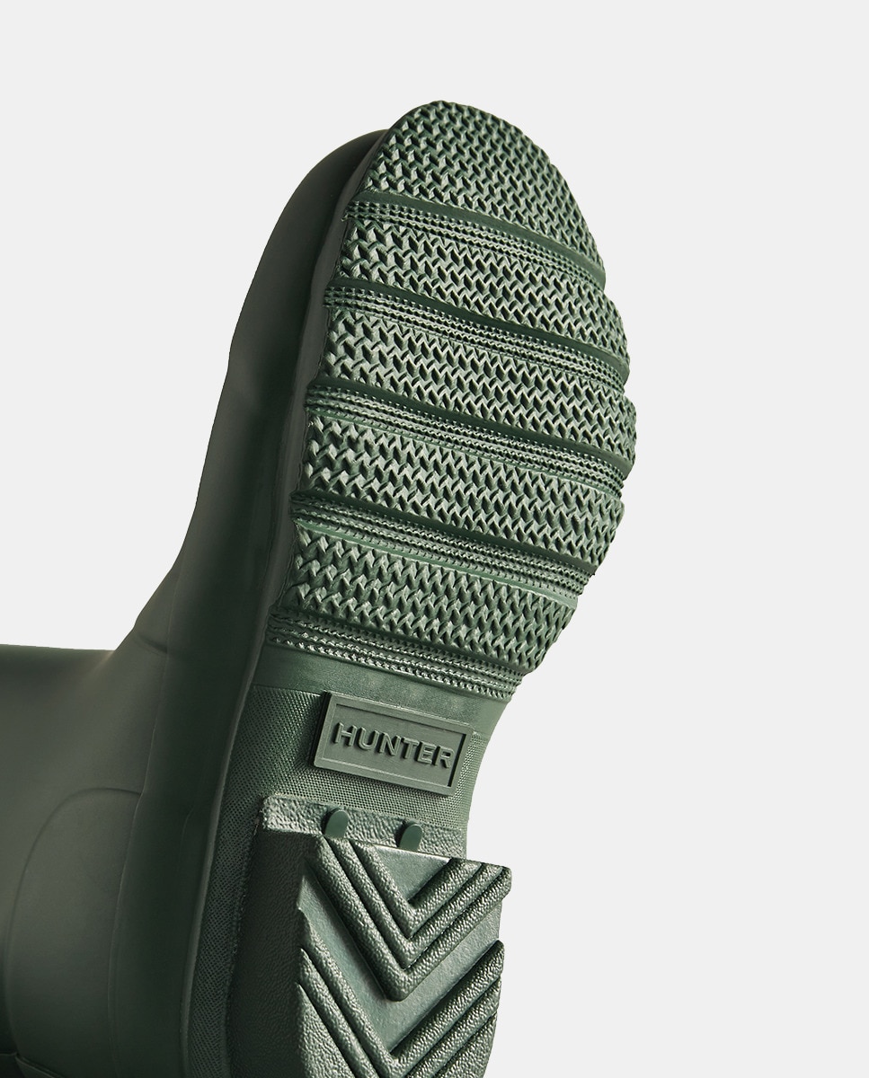 Galochas Original de Criança com Remendos Refletores Verde-militar-4