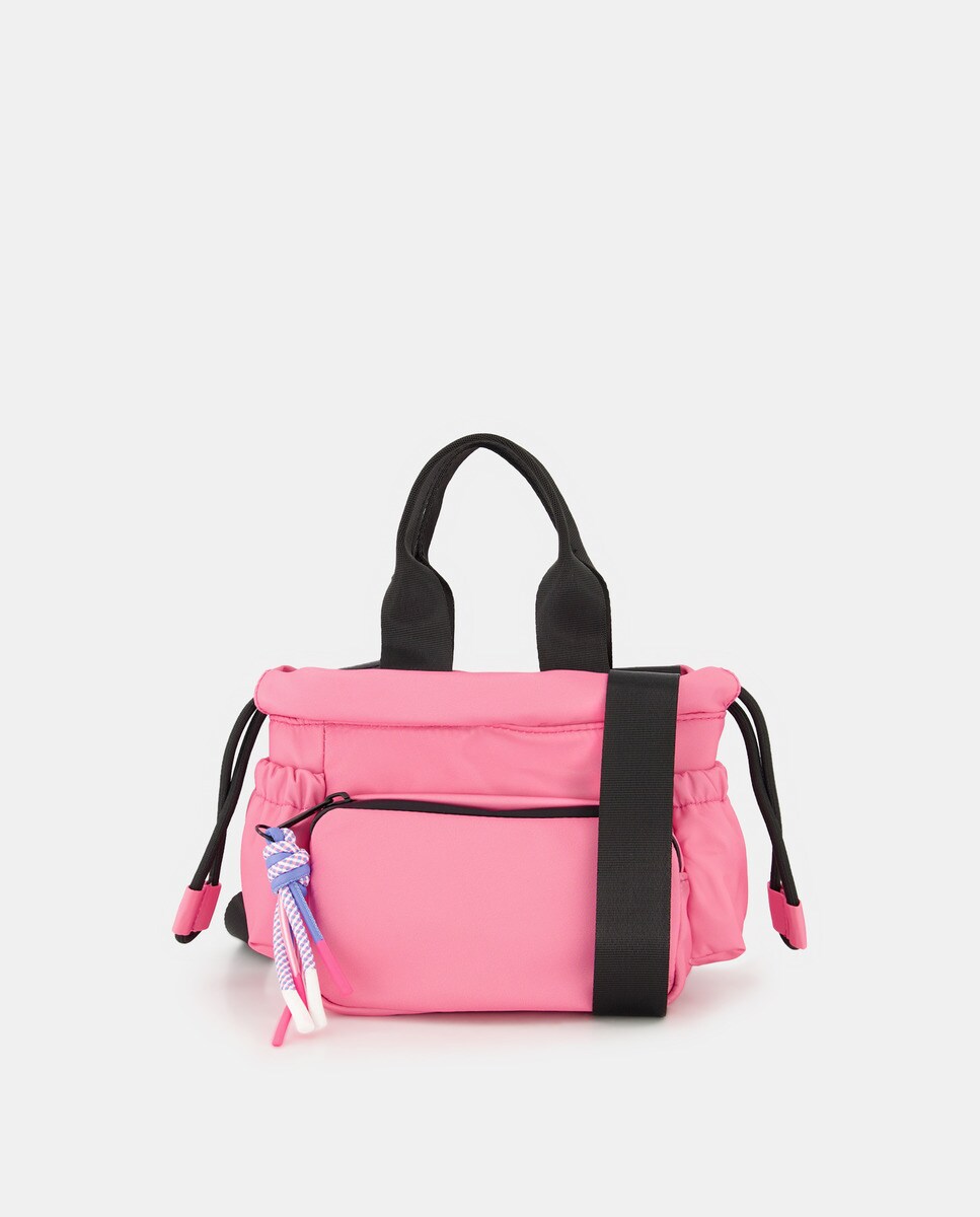 Sac en nylon avec tirette en perles fantaisie