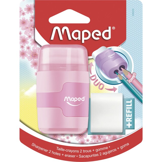 Imagem 0 de Afia com Borracha Connect 2 Orifícios - Pastel