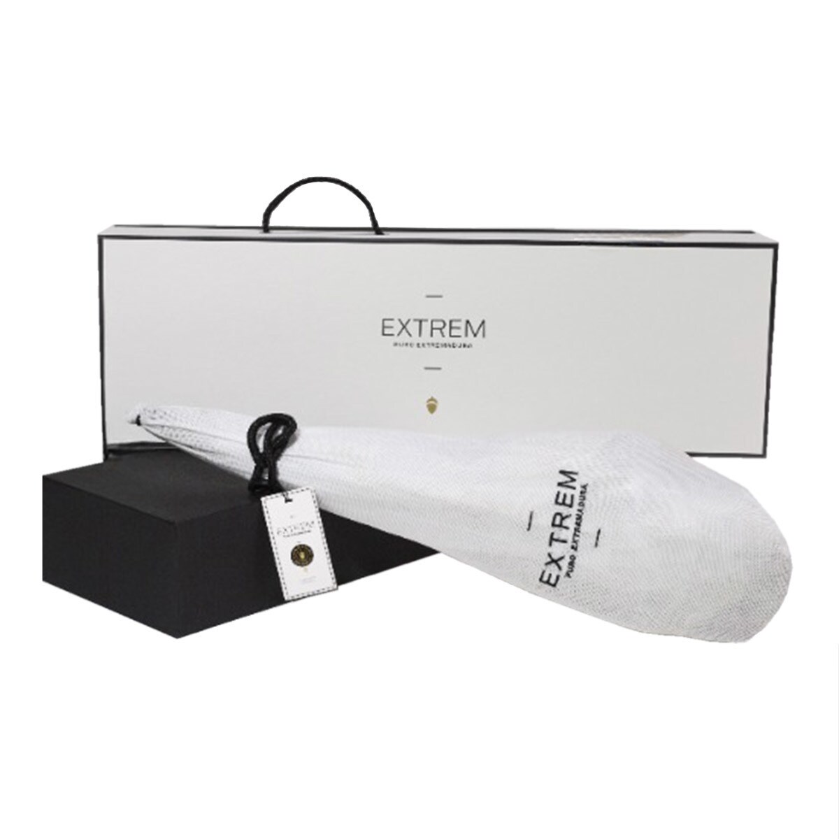 Mallette contenant du jambon de bellota % ibérique AO Dehesa de Extremadura Extrem Puro Extremadura