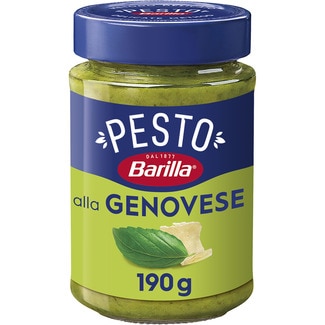 salsa Pesto alla Genovese con albahaca y queso parmesano sin gluten frasco 190 g - Barilla