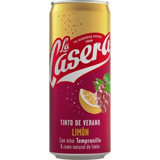 tinto de verano con refresco de limón lata 33 cl - La Casera