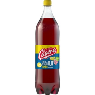 tinto de verano con refresco de limón 0,0% alcohol botella 1,5 l - La Casera