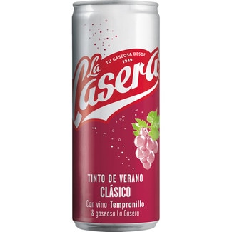 tinto de verano clásico con gaseosa La Casera y vino seleccionado lata 33 cl - La Casera