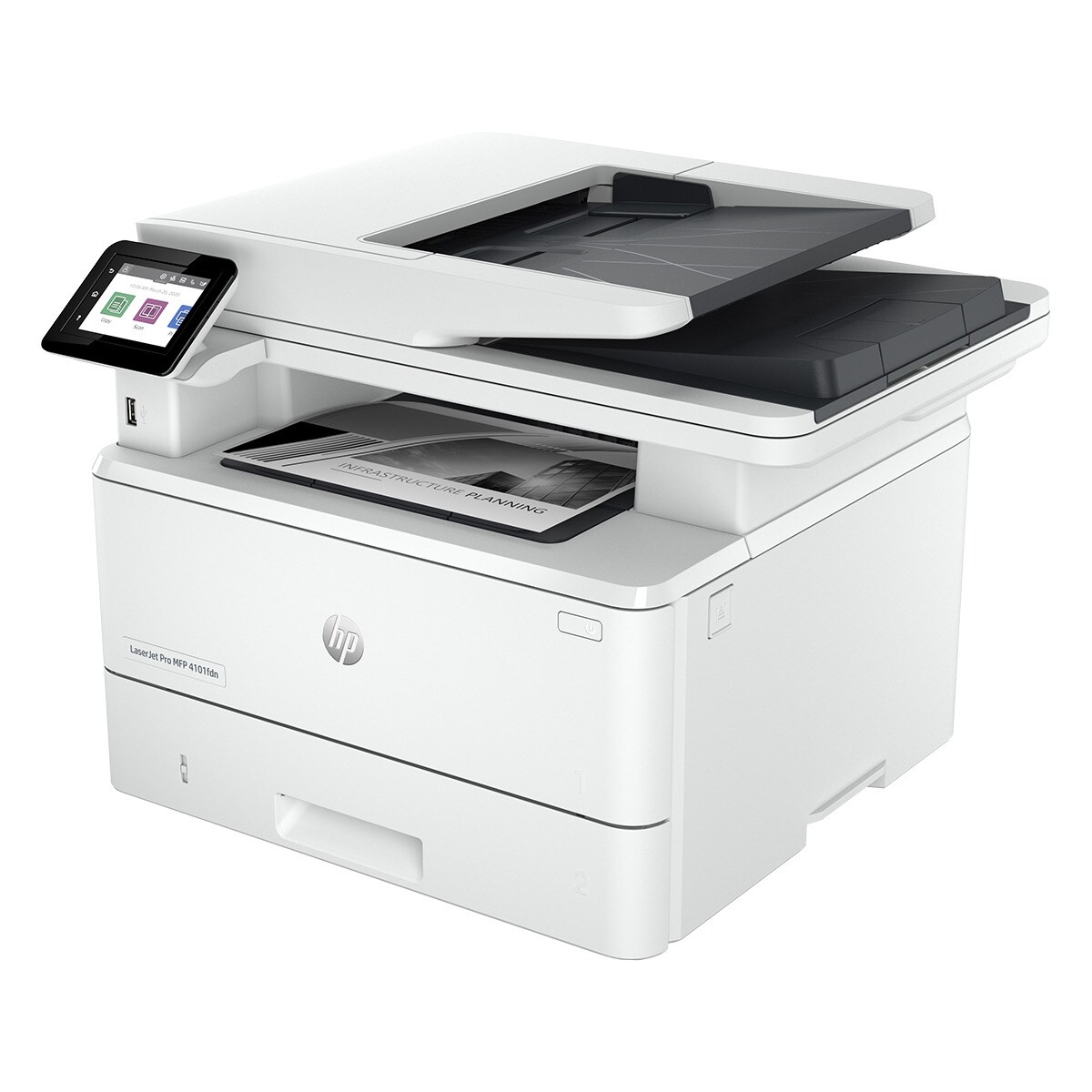 Impresora Multifunción HP LaserJet Pro MFP 4102fdn, Fax, compatible con Instant Ink Blanco-2