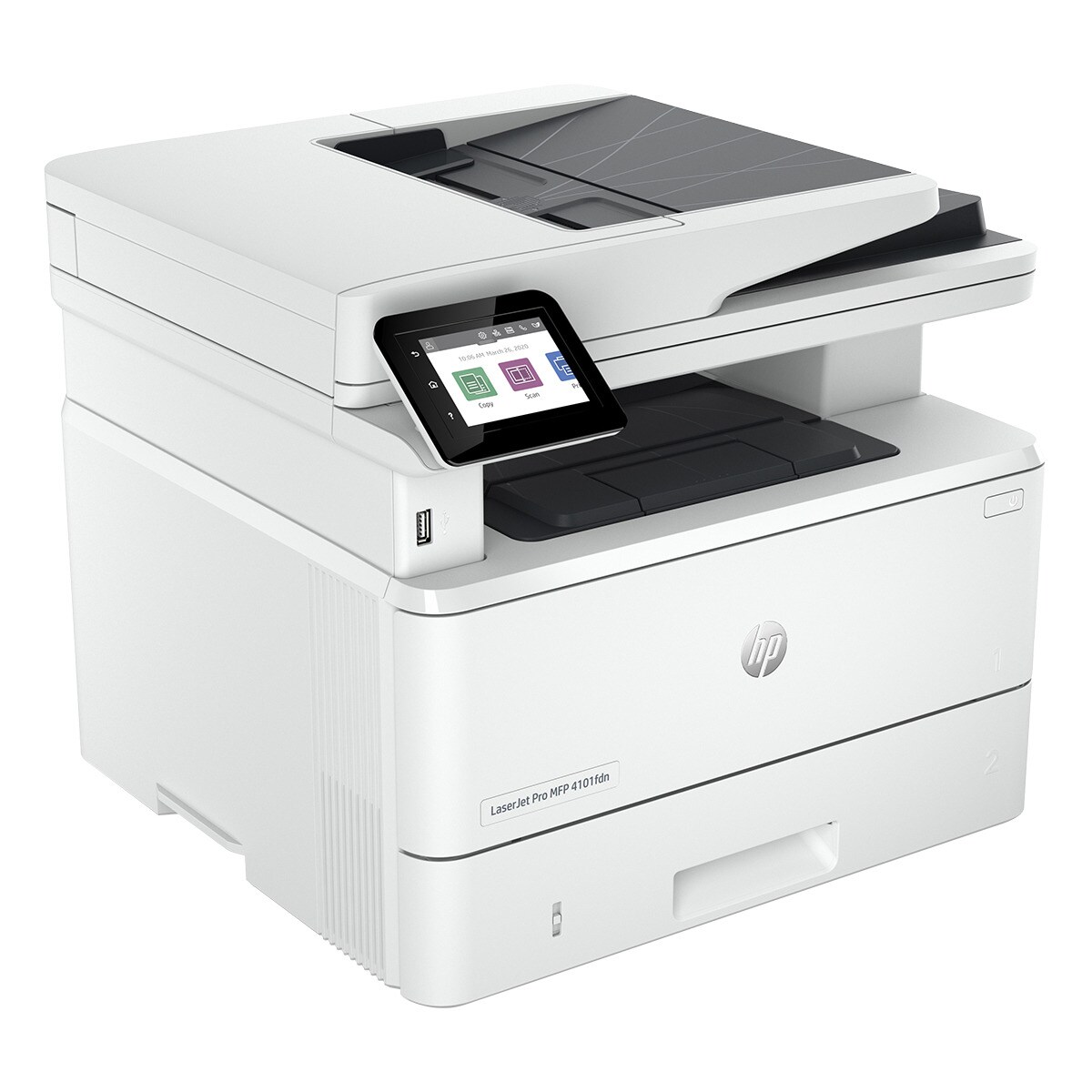 Impresora Multifunción HP LaserJet Pro MFP 4102fdn, Fax, compatible con Instant Ink Blanco-3