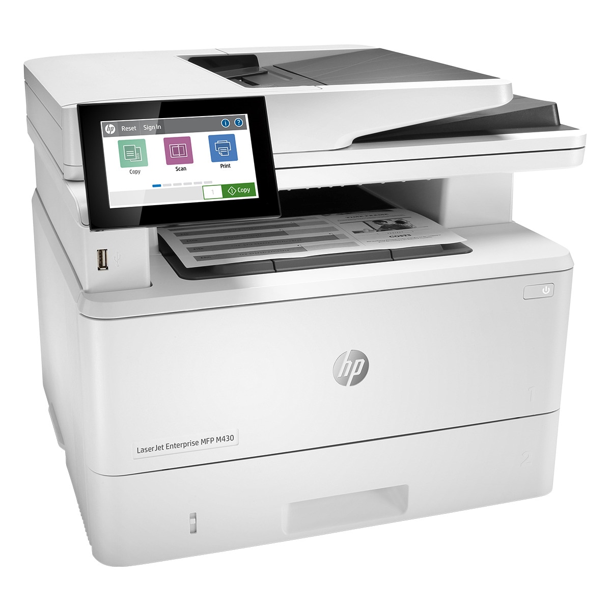 Impresora Multifunción HP LaserJet Enterprise MFP M430f, Fax Blanco-5