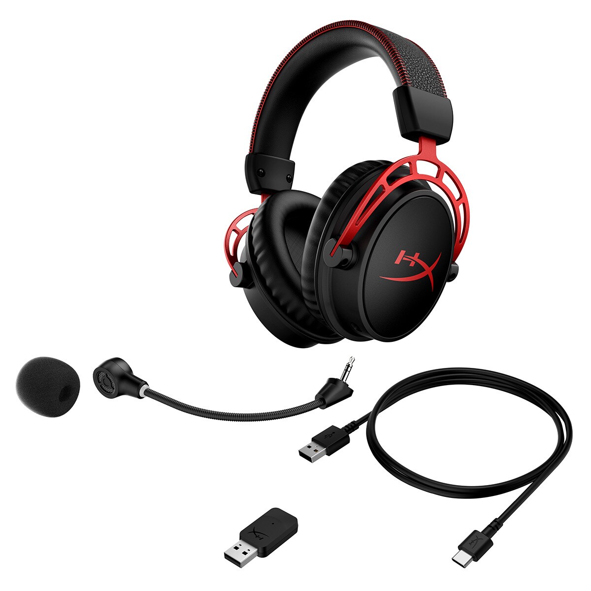 Auriculares Gaming inalámbricos con micrófono HyperX Cloud Alpha Wireless Negro / Rojo-5
