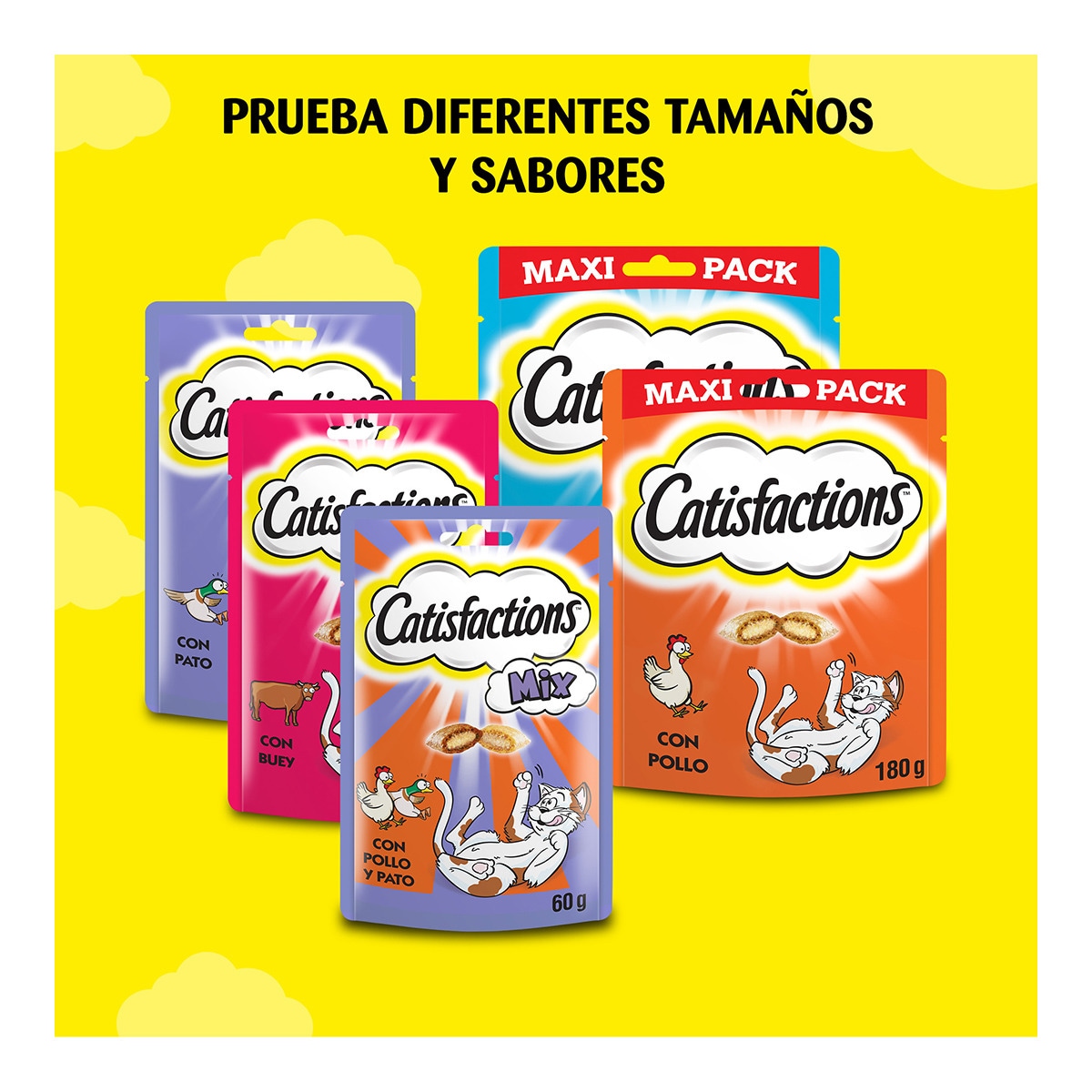 Snack para gatos  adultos Catisfactions salmón 7