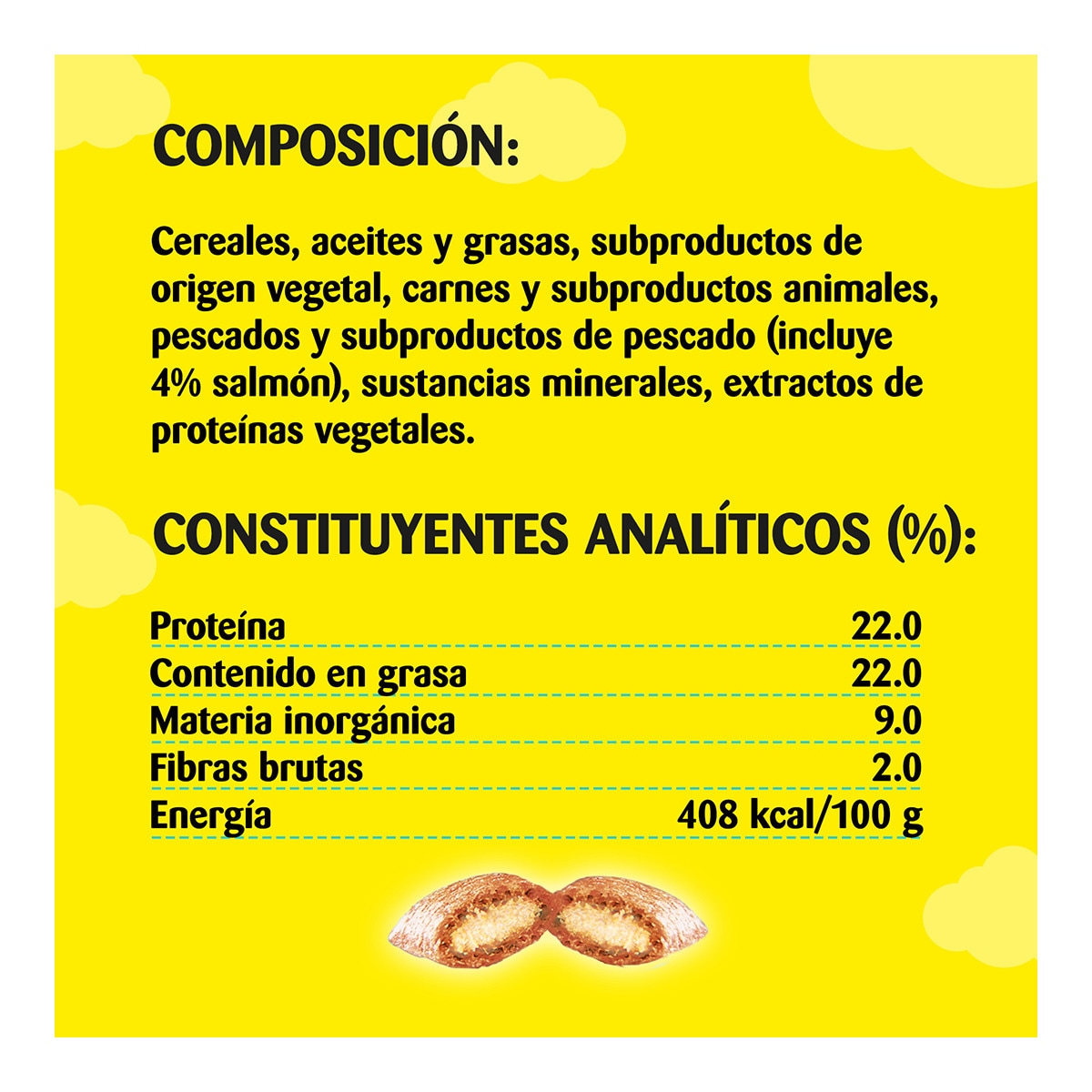 Snack para gatos  adultos Catisfactions salmón 3