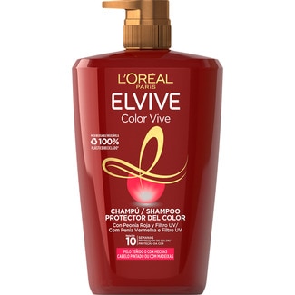champú Color Vive protector del color para cabellos teñidos o con mechas dosificador 1 l - Elvive