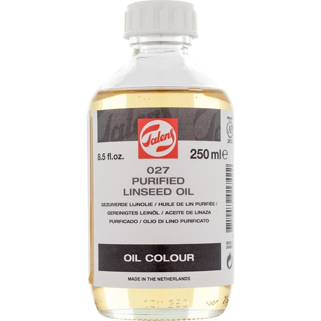 Imagen 0 de Frasco de aceite de linaza purificado de 250 ml Talens multicolor
