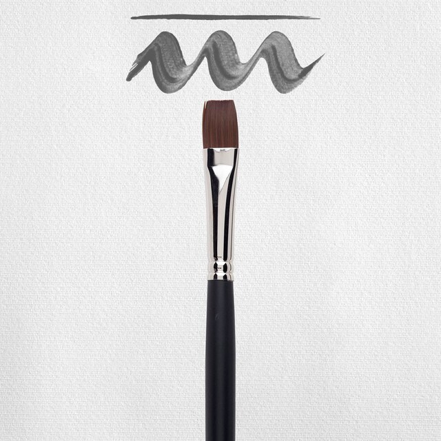 Imagen 0 de Pincel para óleo y acrílico mango largo serie 290 número 16 Rembrandt multicolor