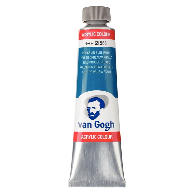 Imagen 0 de Tubo de pintura acrílica de 40 ml Van Gogh azul de Prusia
