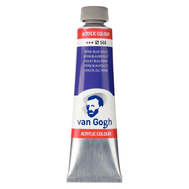 Imagen 0 de Tubo de pintura acrílica de 40 ml Van Gogh violeta azulado permanente