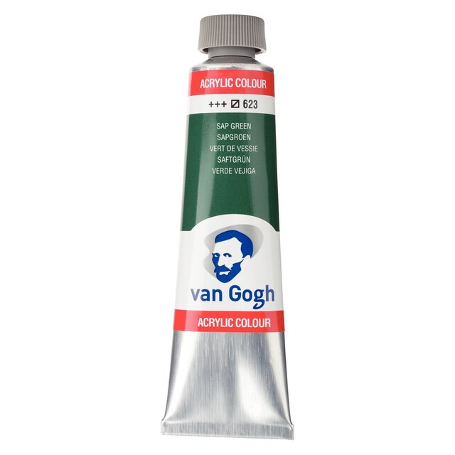 Imagen 0 de Tubo de pintura acrílica de 40 ml Van Gogh verde vejiga