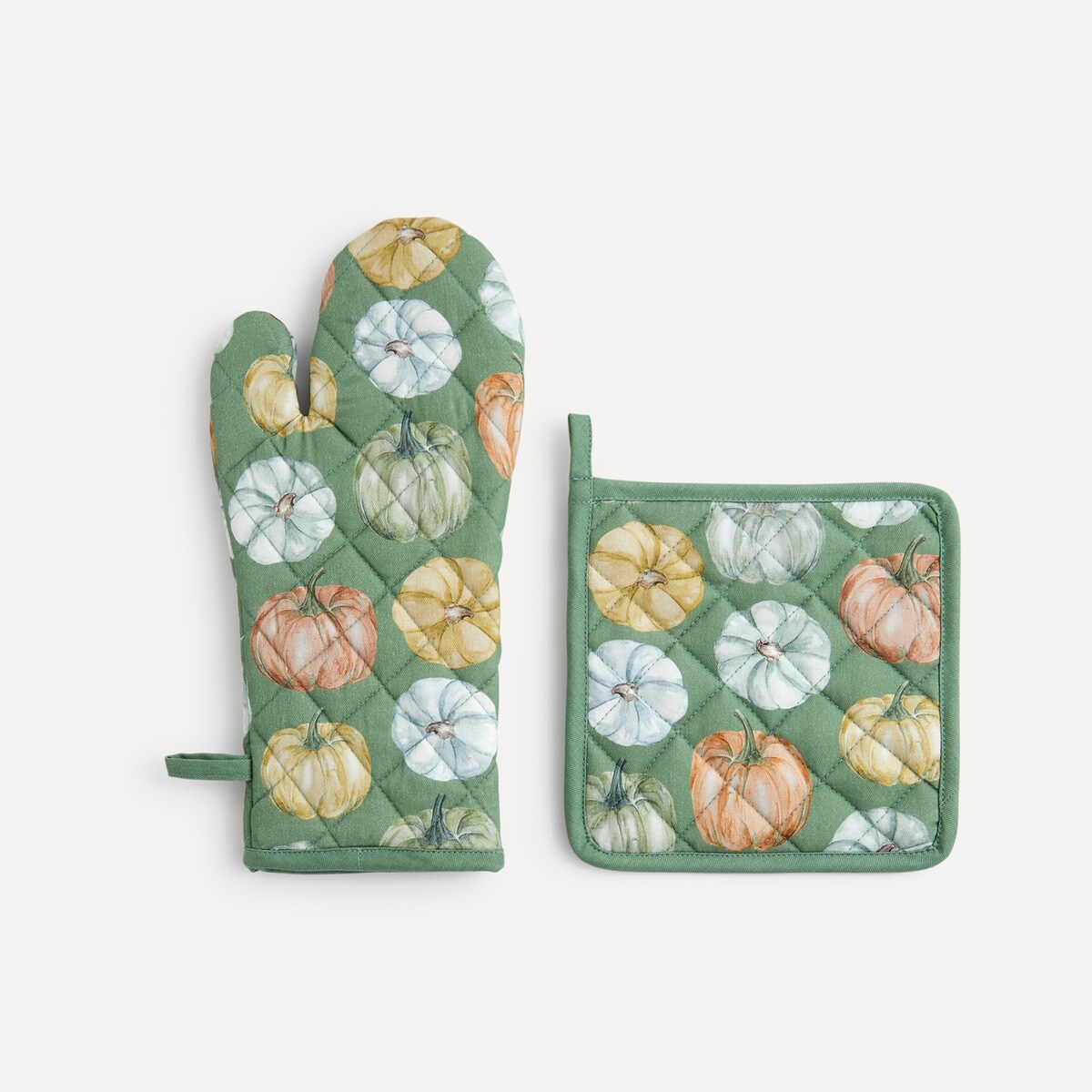 Ensemble gant de cuisine et manique Calabazas