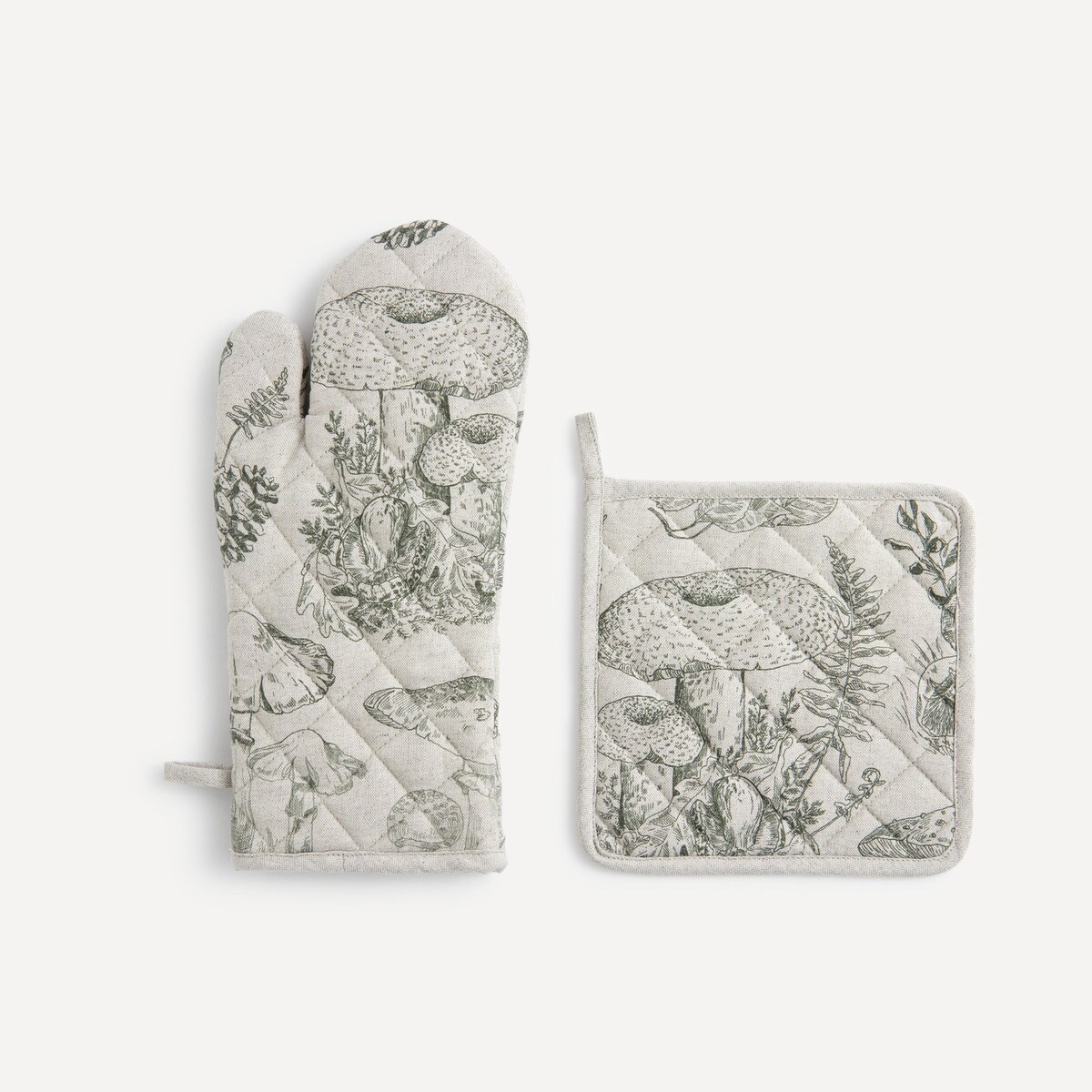 Ensemble gant de cuisine et manique Setas