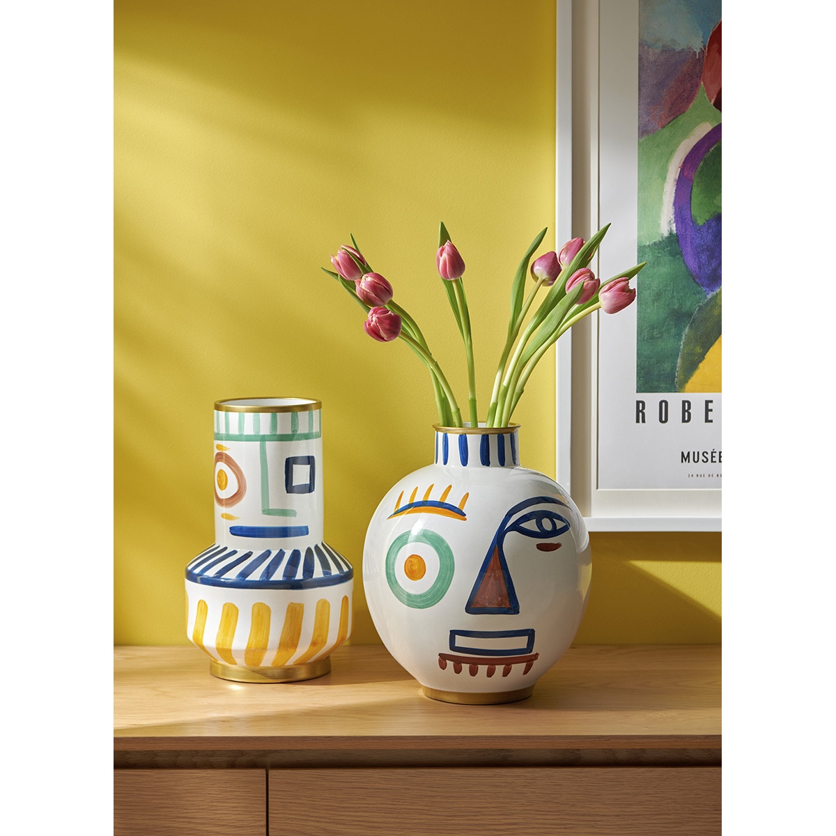 Jarrão de Porcelana Met Room Multicolor-5
