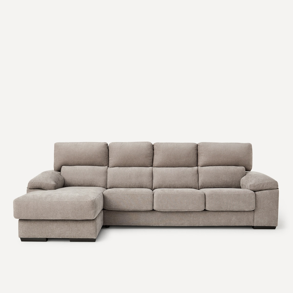 Imagen 0 de Sofá de 3 plazas con asientos deslizantes y chaiselongue izquierda Jerte El Corte Inglés. Storm/Gris oscuro