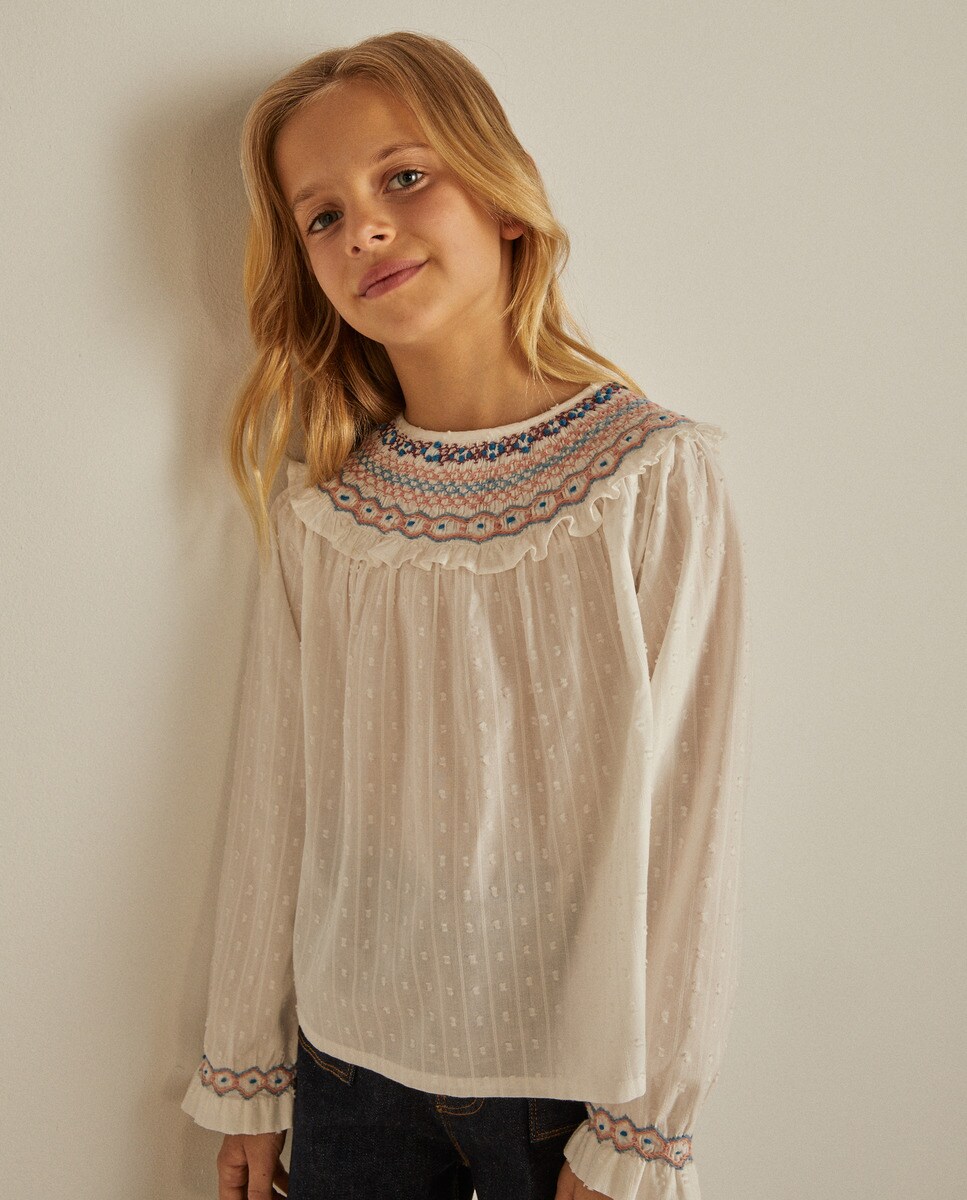 Chemisier à manches longues