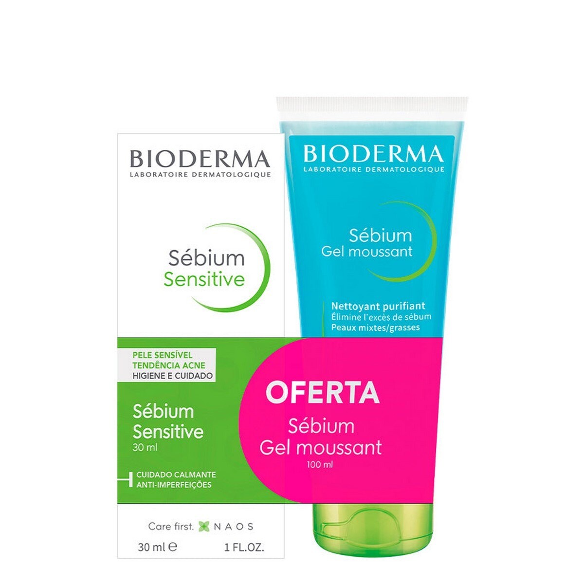 Kit Sébium Sensitive 30 ml + Sébium Gel moussant 100 ml 1