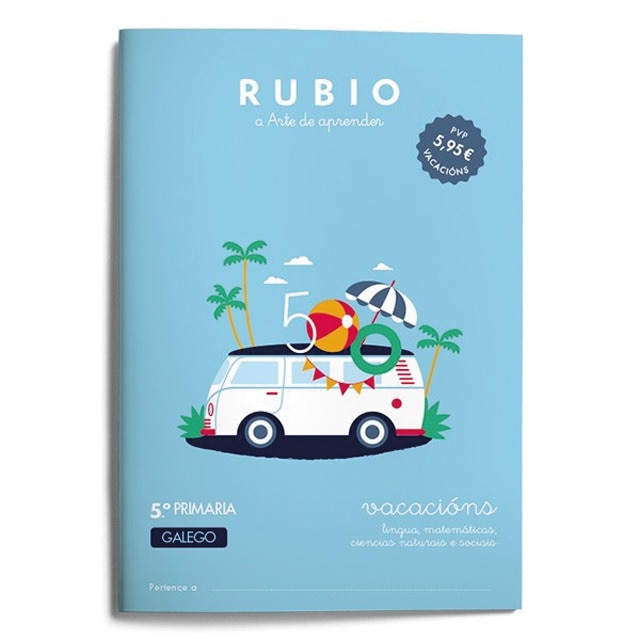 Vacacións RUBIO 5º Primaria (galego) (Capa mole) 1