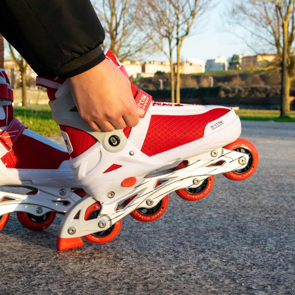 Patines en línea Halley Olsson and Brothers Rojo / Blanco-6
