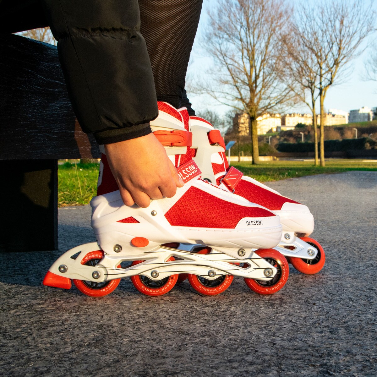 Patines en línea Halley Olsson and Brothers Rojo / Blanco-4