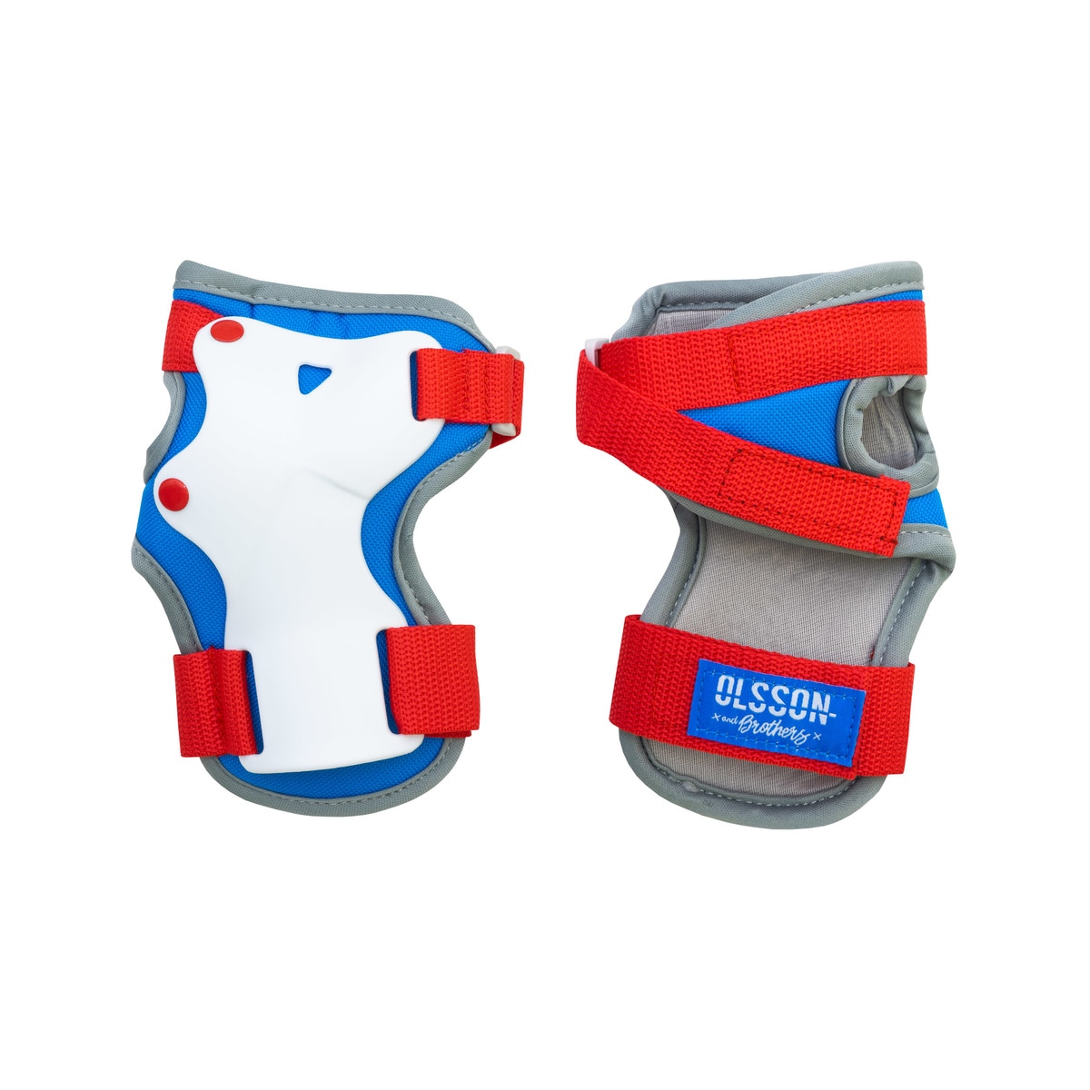 Set protecciones niños Olsson and Brothers Blanco / Azul / Rojo-3