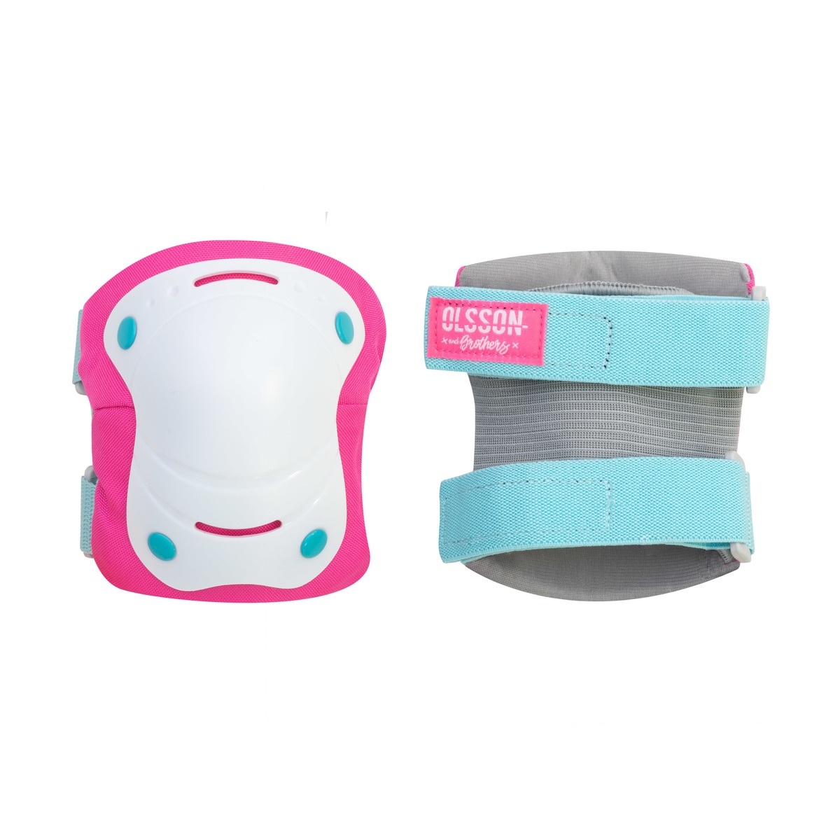 Set protecciones niños Olsson and Brothers Blanco/Rosa-4