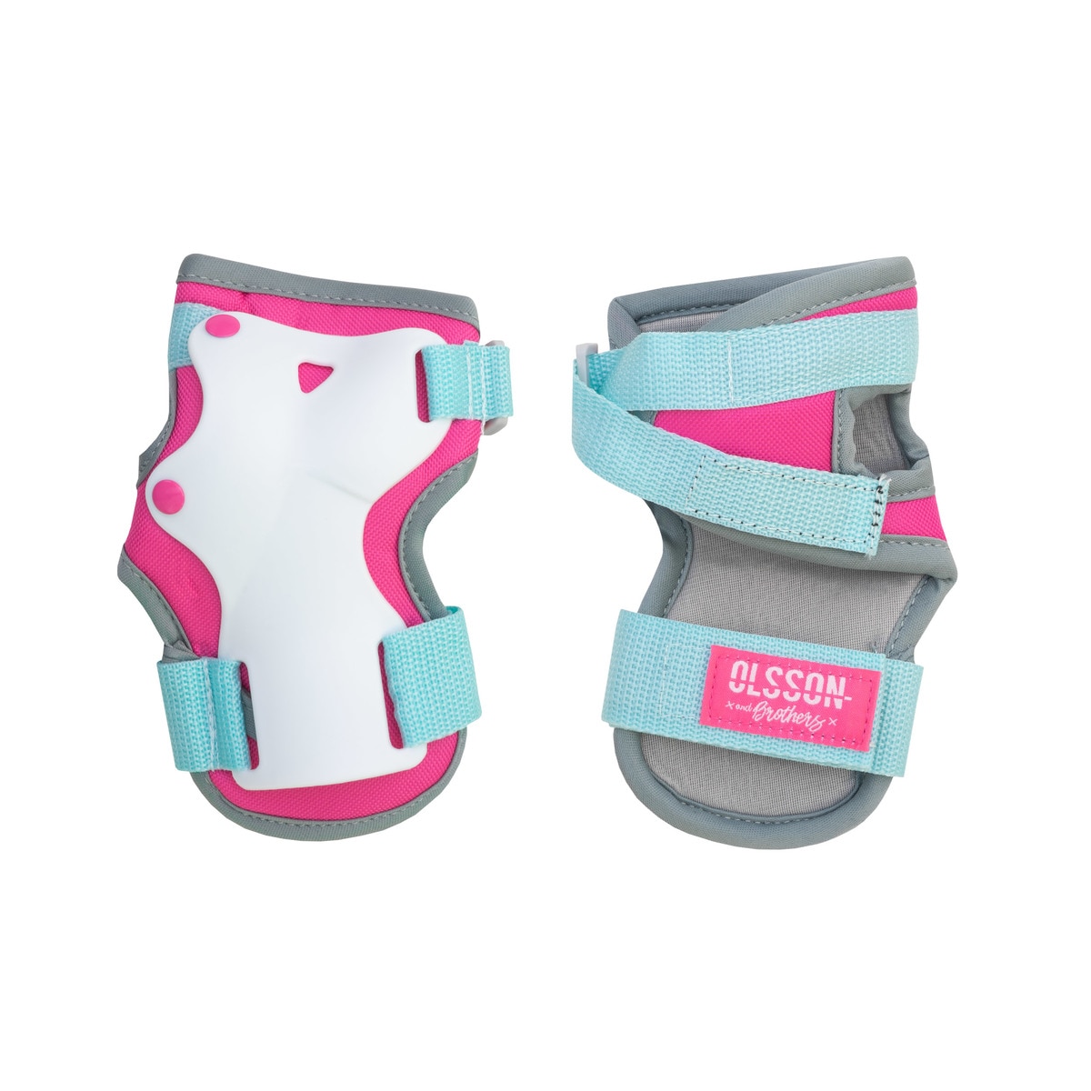 Set protecciones niños Olsson and Brothers Blanco/Rosa-3