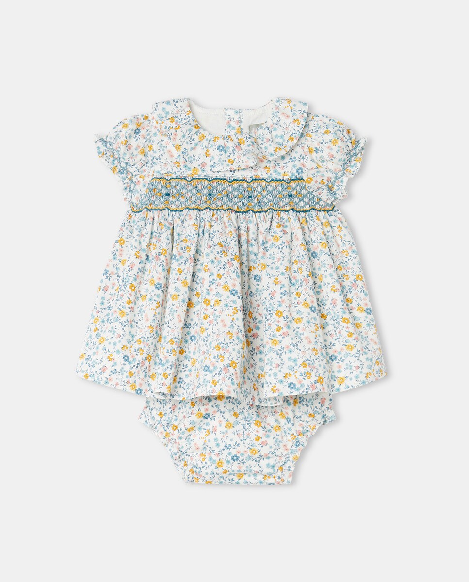 Robe à manches courtes et col rond