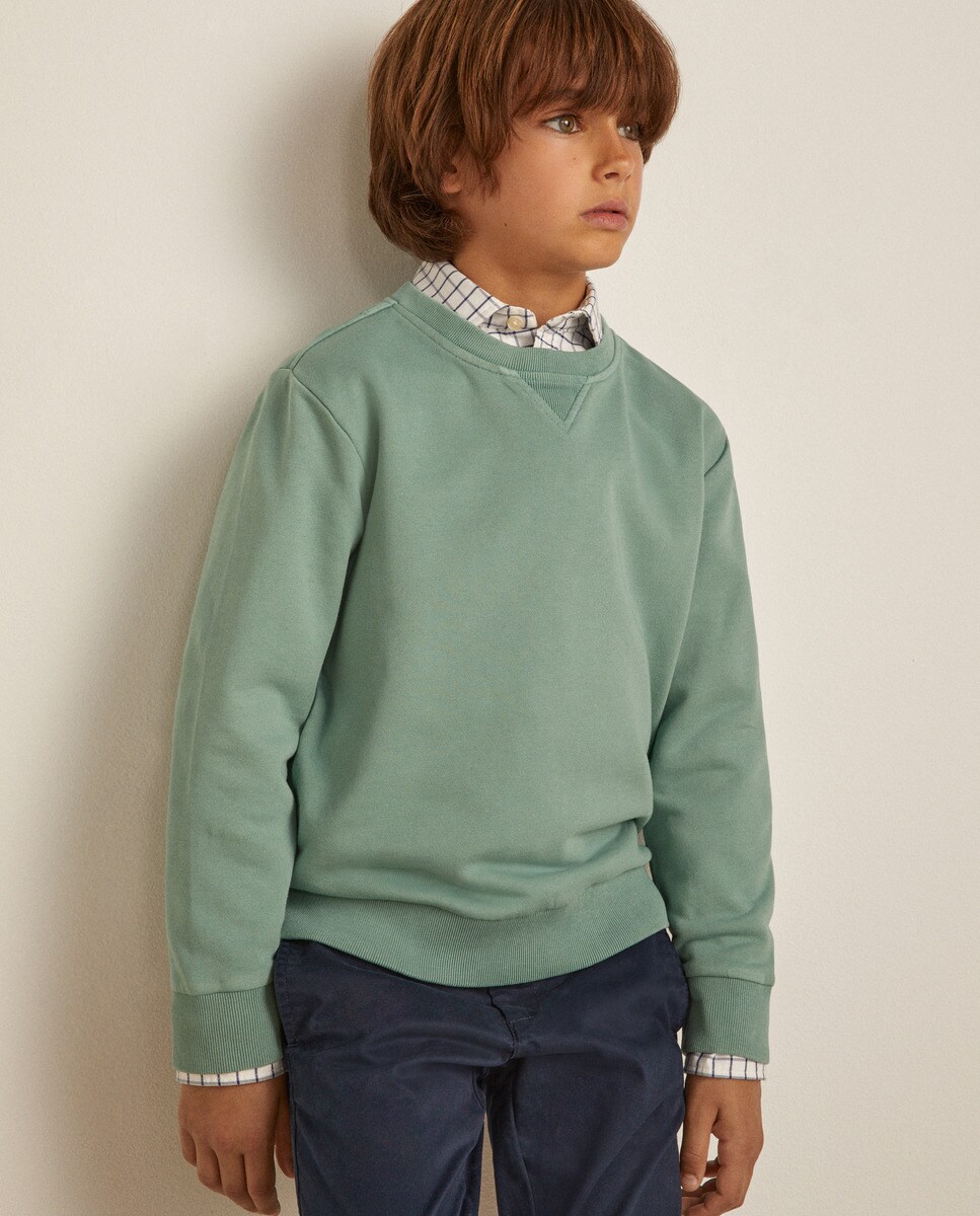 Sweat manches longues col rond