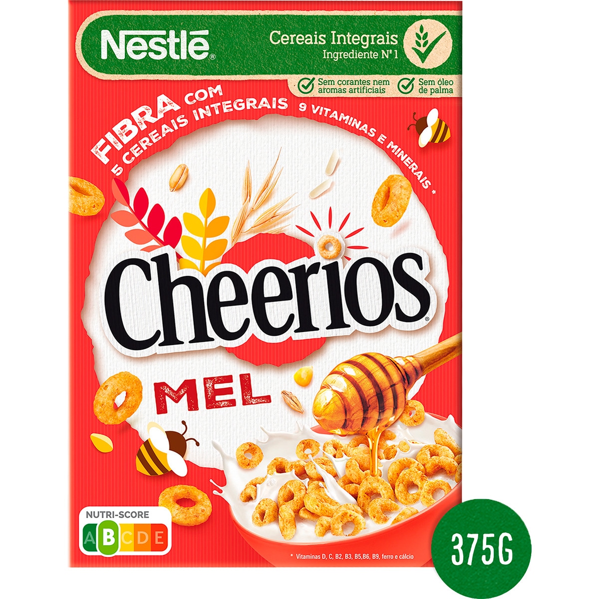 Cereais de Trigo, Mel e Aveia embalagem 330 g