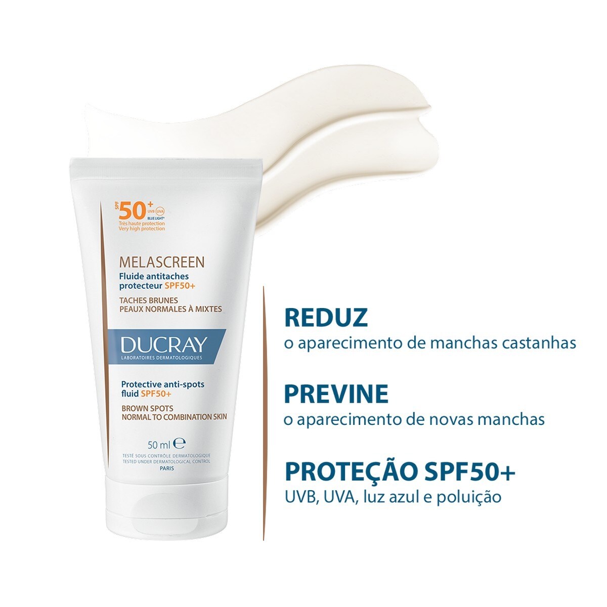 Protetor Solar Fluido Protetor Melascreen Antimanchas SPF50+ 3