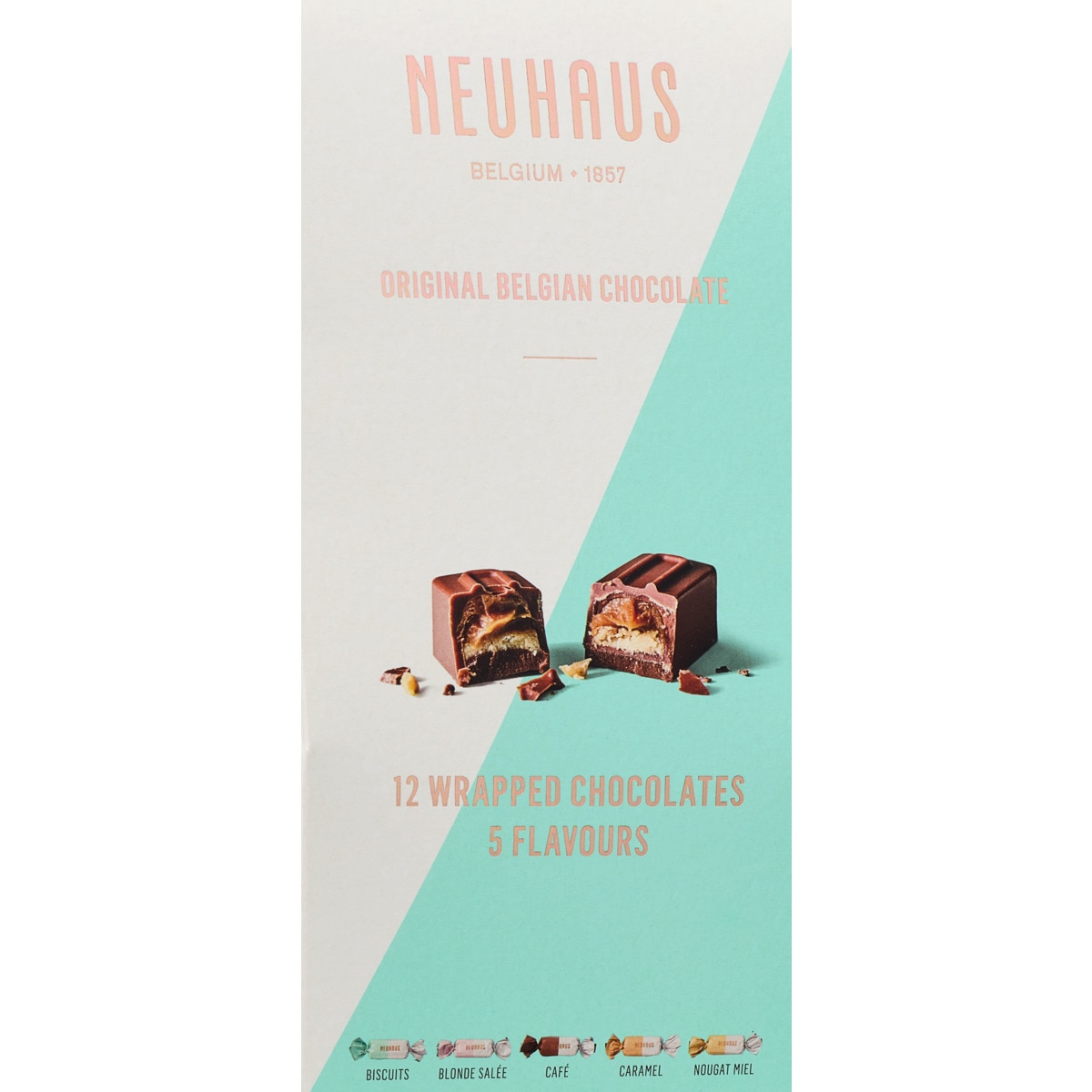 Bombons Sortido de Chocolate Belga Original embalagem 120 g