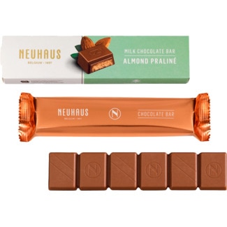 Chocolate de Leite com Praliné de Amêndoa embalagem 50 g - Neuhaus