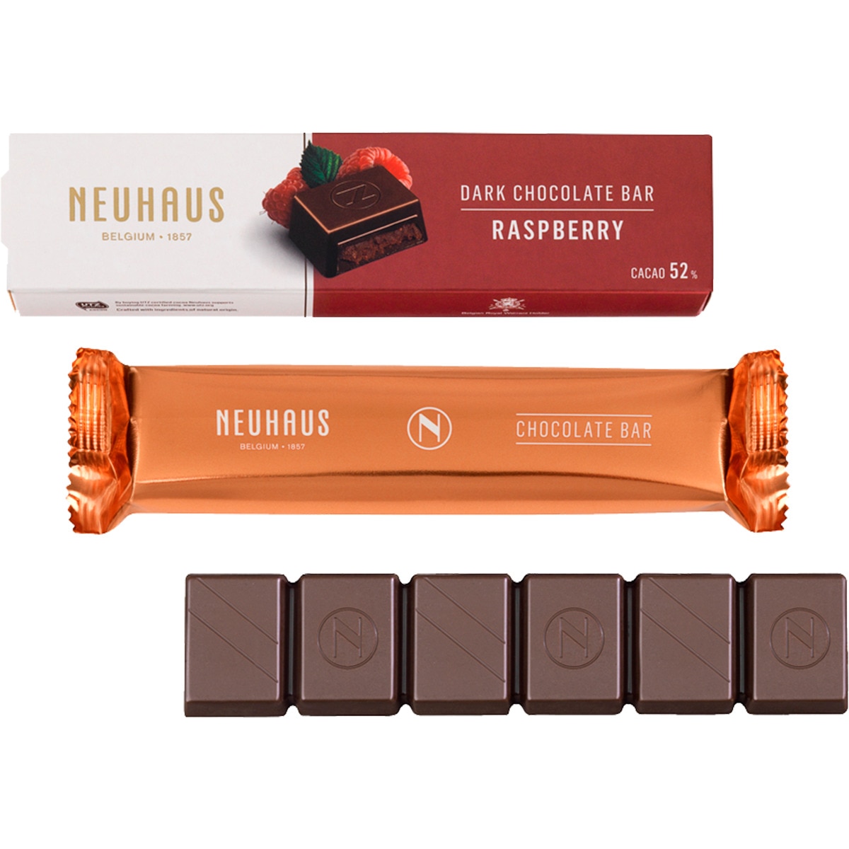 Chocolate Preto com Framboesa embalagem 50 g