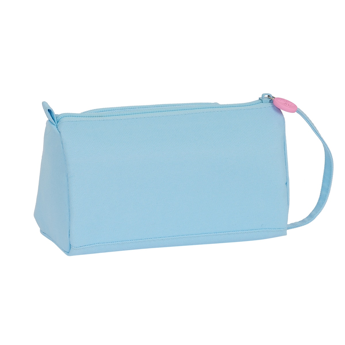 Estojo Simples com Bolso Desdobrável Cheio "Azul Capri" - Azul-Claro 2