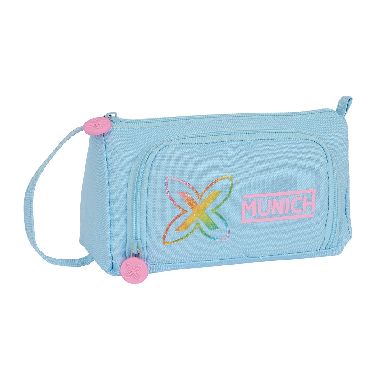 Imagen 0 de Portatodo con bolsillo desplegable lleno Munich "Azul Capri"  azul claro
