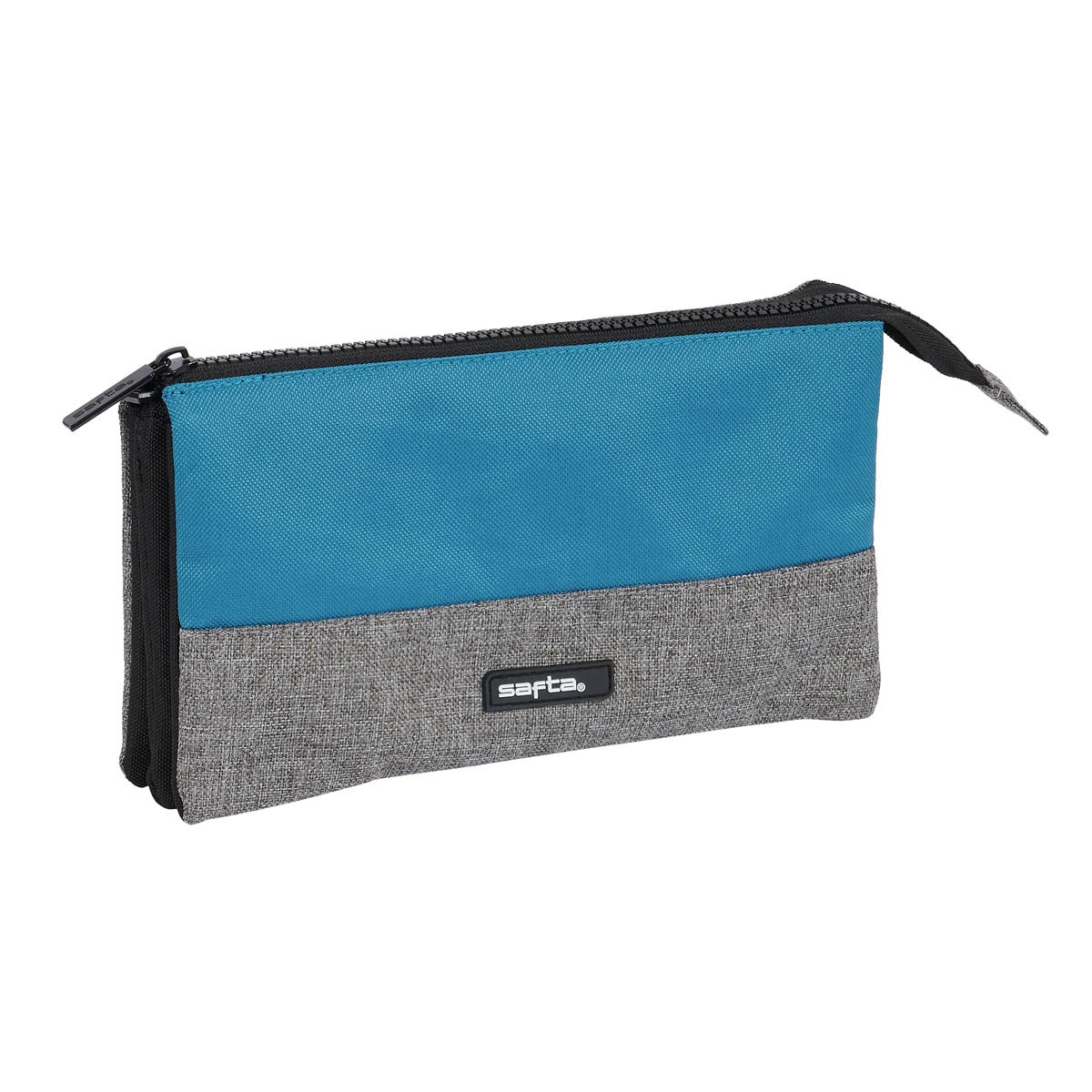 Imagen 0 de Portatodo triple Style Safta azul, negro y gris