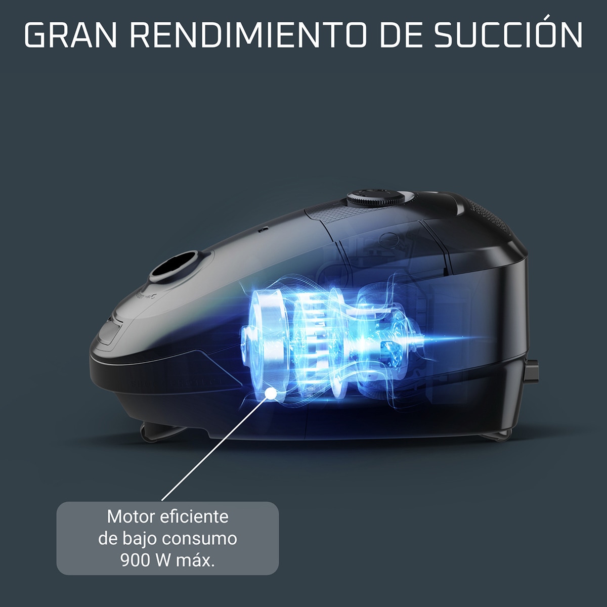 Aspirador Rowenta Power XXL RO3134 Kit Total Clean, 900 W, capacidad 4,5 L 4